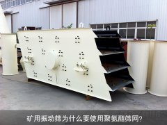 礦用振動(dòng)篩為什么要使用聚氨酯篩網(wǎng)？